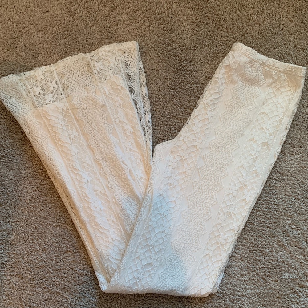 Abercrombie & Fitch Lace Bell Bottoms
